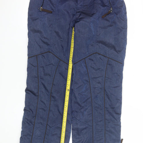 Rodeo Womens Blue Insulated Waterproof Snow Pants S