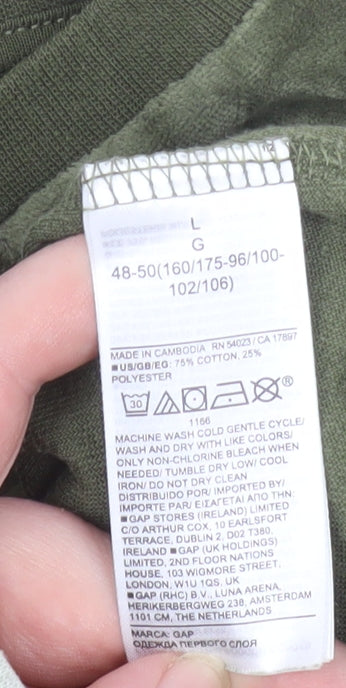 GAP Women’s Green Velour Pullover Sweatshirt L