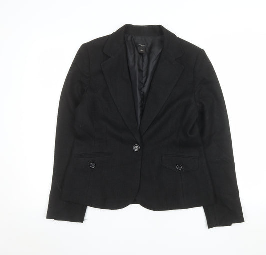 Ann Taylor Women's Black Size 8 Classic Single-Breasted Blazer