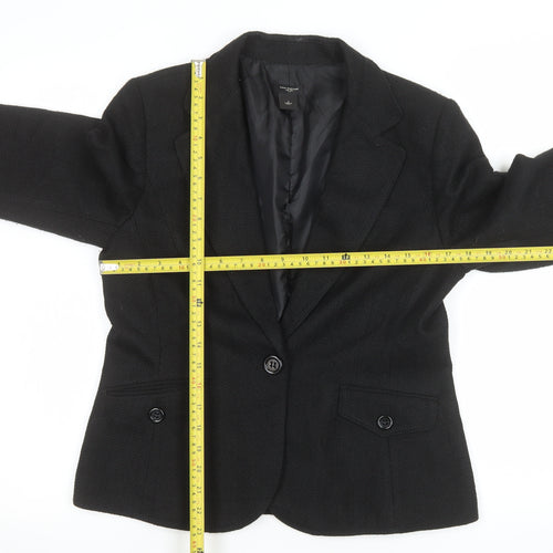 Ann Taylor Women's Black Size 8 Classic Single-Breasted Blazer