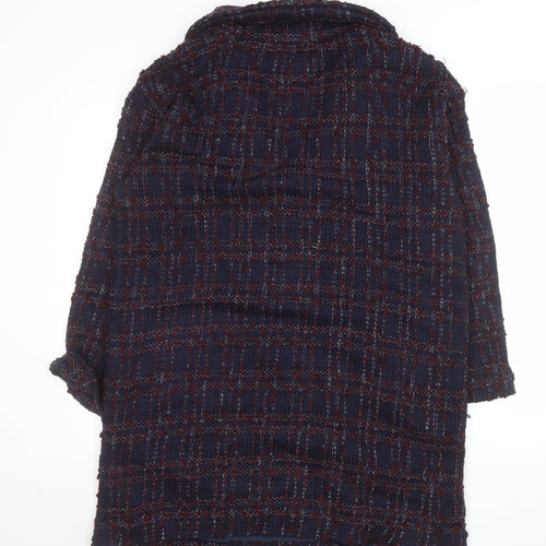 Phase Eight Women’s Blue Checked Tweed Blazer Jacket Size 14