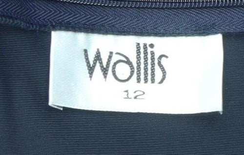 Wallis Women’s Black Velvet Beaded Bodycon Dress Size 12