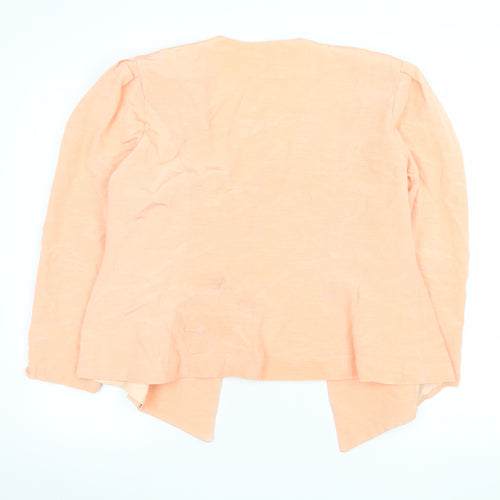 Desiree New York Womens Peach Size 16 Tailored Open Front Blazer