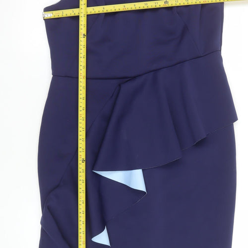 Issa London Women’s Blue Knee Length Sheath Dress Size 16
