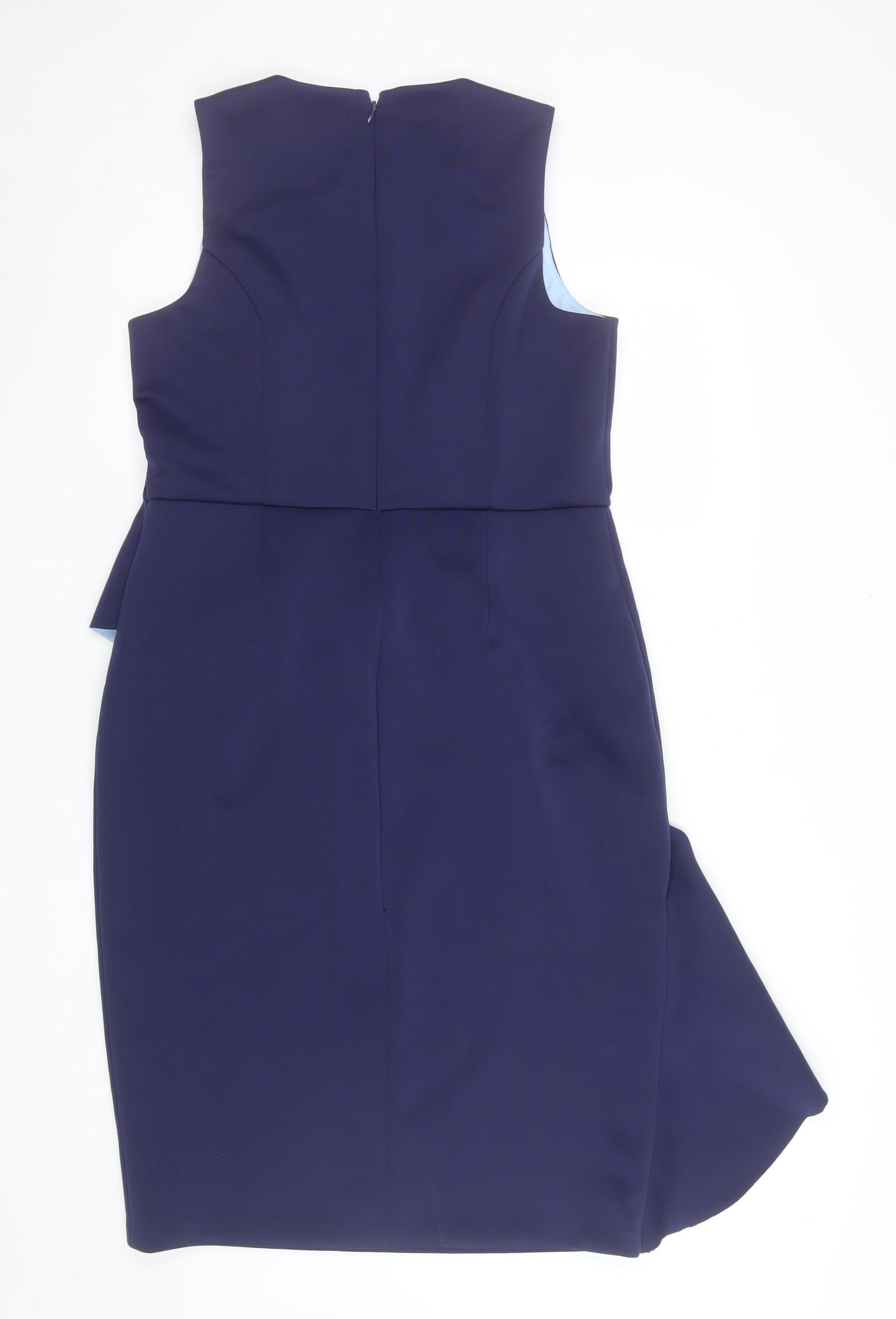 Issa London Women’s Blue Knee Length Sheath Dress Size 16