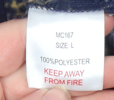 Pegasus Men's Blue Check Flannel Button Jacket L Regular Fit