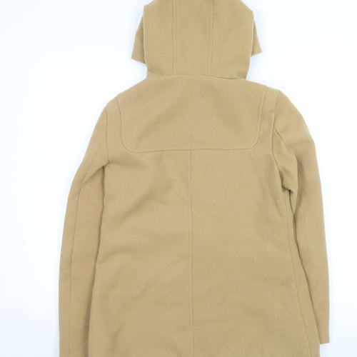 Atmosphere Women Beige Hooded Toggle Duffle Coat Size 8