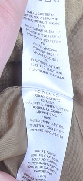 Atmosphere Women Beige Hooded Toggle Duffle Coat Size 8