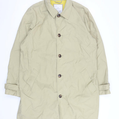 GAP Men's Beige XL Classic Lightweight Cotton Blend Coat