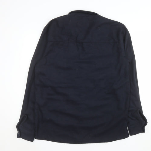 Bellfield Men's Navy Polyester Button Jacket Large