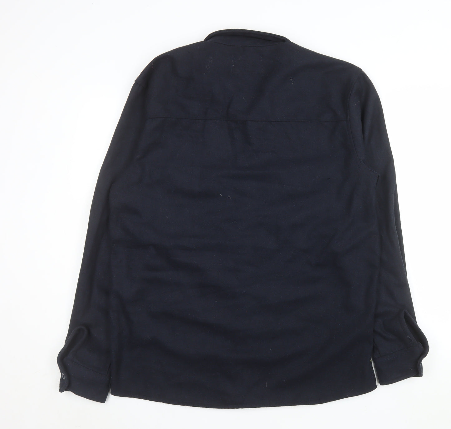 Bellfield Men's Navy Polyester Button Jacket Large