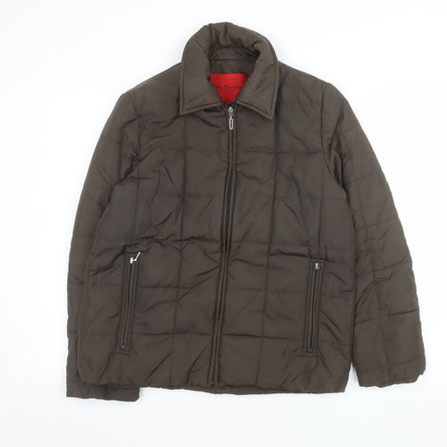 Betty Barclay Women Brown Size 10 Quilted Puffer Jacket