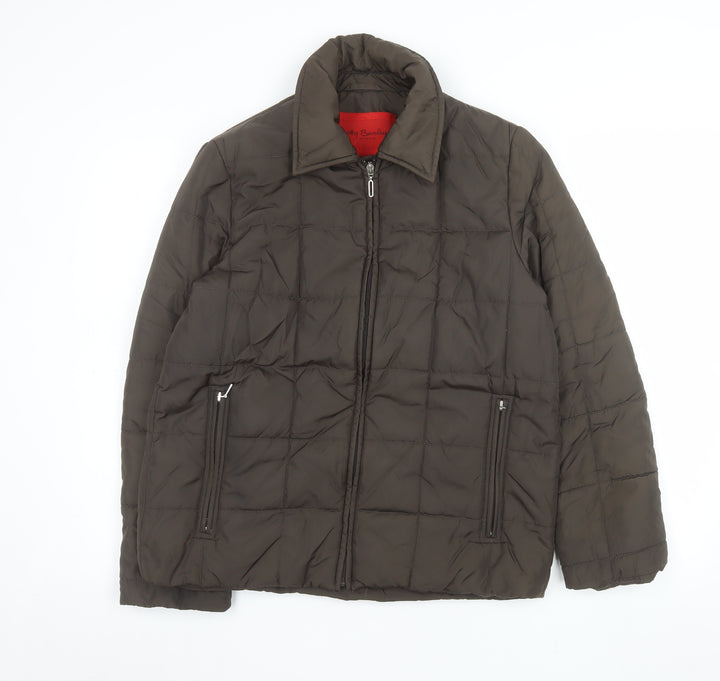 Betty Barclay Women Brown Size 10 Quilted Puffer Jacket