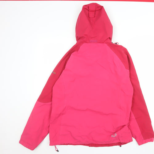 Regatta Women's Pink Waterproof Hooded Rain Jacket Size 14