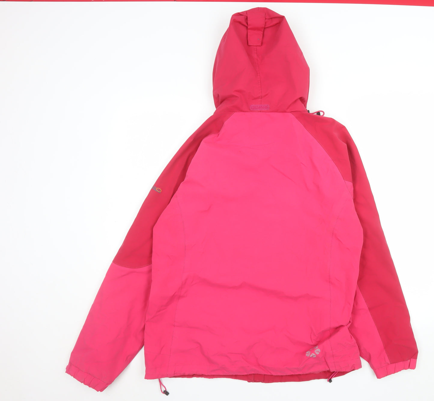 Regatta Women's Pink Waterproof Hooded Rain Jacket Size 14