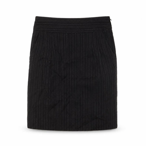 Jigsaw Women’s Black Pinstripe Wool Pencil Skirt Size 8