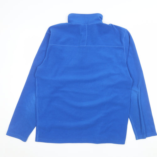 The North Face Men's Blue Fleece 1/4 Zip Pullover Sweatshirt M