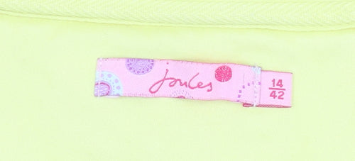 Joules Women Pink Check 1/2 Zip Pullover Sweatshirt Size 14