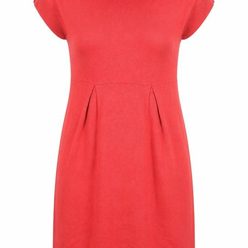John Lewis Women Red Cowl Neck Knit Shift Dress Size 12