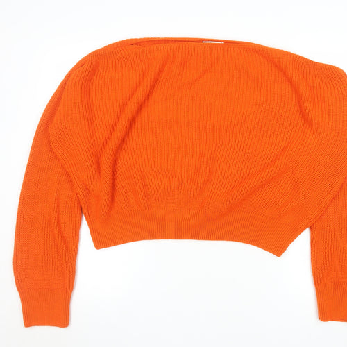 Friends Like These Womens Orange Size 16 Pullover Jumper Knit