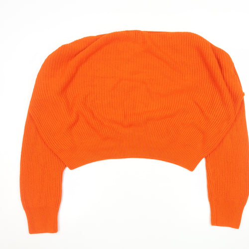 Friends Like These Womens Orange Size 16 Pullover Jumper Knit