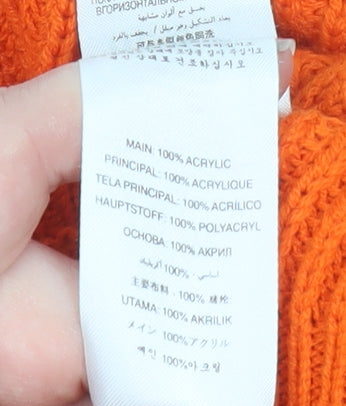 Friends Like These Womens Orange Size 16 Pullover Jumper Knit