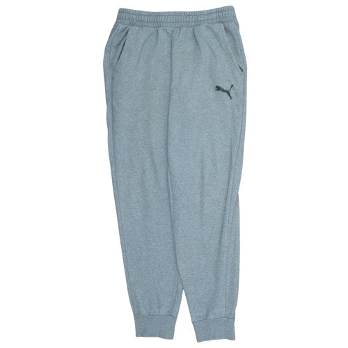 Puma Men's Grey Jogger Sweatpants L Regular Fit Tapered Activewear