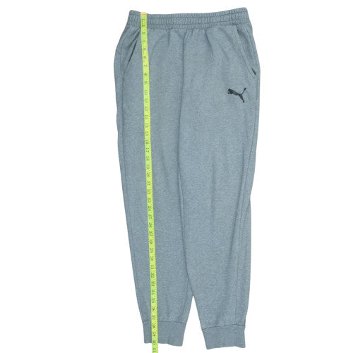Puma Men's Grey Jogger Sweatpants L Regular Fit Tapered Activewear