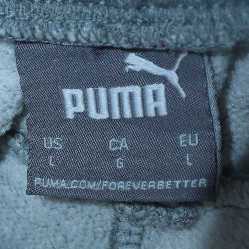 Puma Men's Grey Jogger Sweatpants L Regular Fit Tapered Activewear
