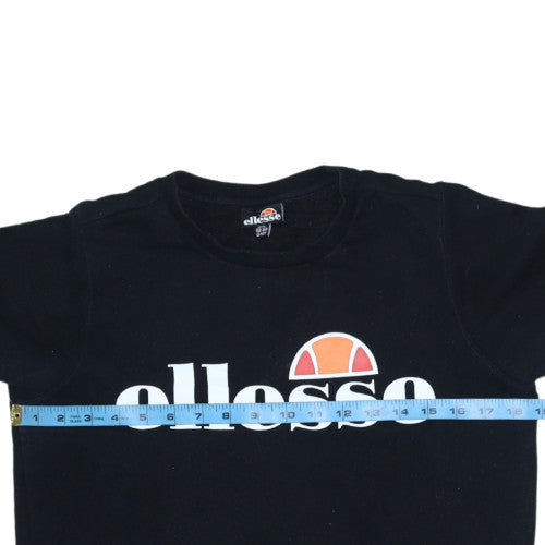 Ellesse Boys Black Crew Neck Pullover Sweatshirt 12-13 Years
