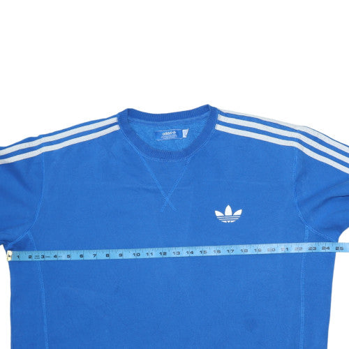 Adidas Men's Blue Crew Neck Pullover Sweatshirt Size M