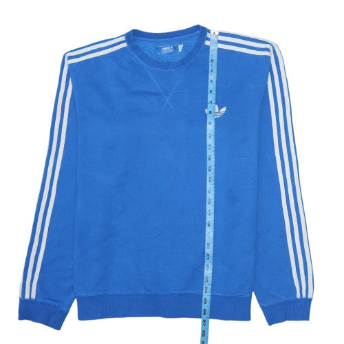 Adidas Men's Blue Crew Neck Pullover Sweatshirt Size M