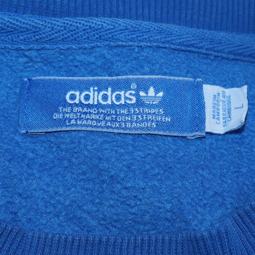 Adidas Men's Blue Crew Neck Pullover Sweatshirt Size M