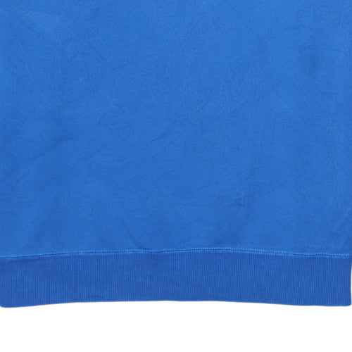Adidas Men's Blue Crew Neck Pullover Sweatshirt Size M