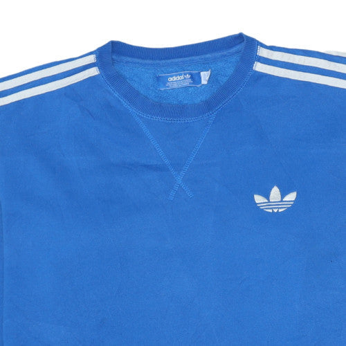 Adidas Men's Blue Crew Neck Pullover Sweatshirt Size M