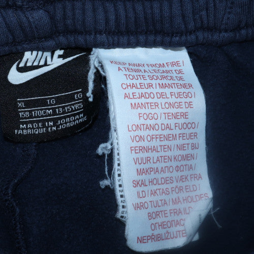 Nike Boys Blue Fleece Jogger Sweatpants 13-15 Years Regular Fit