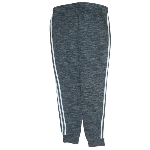 Adidas Men Grey Jogger Trousers L Regular Fit Stretch Drawstring