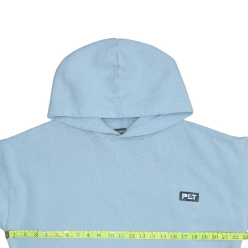 PrettyLittleThing Women’s Blue Pullover Hoodie Size 10 Cotton Blend