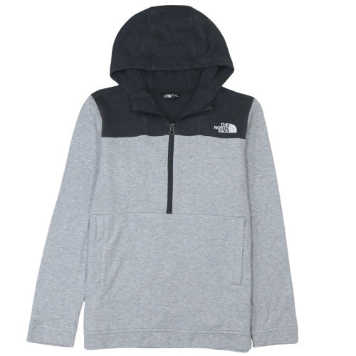 The North Face Boys Grey XL Pullover Fleece Hoodie with 1/4 Zip