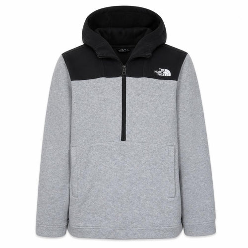 The North Face Boys Grey XL Pullover Fleece Hoodie with 1/4 Zip