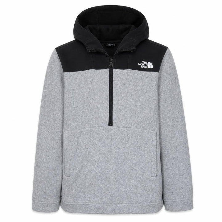 The North Face Boys Grey XL Pullover Fleece Hoodie with 1/4 Zip