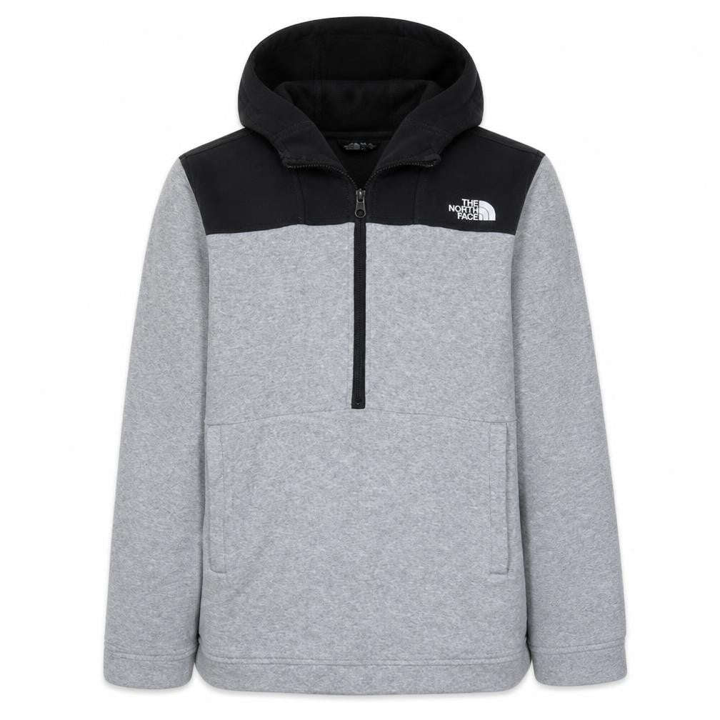 The North Face Boys Grey XL Pullover Fleece Hoodie with 1/4 Zip