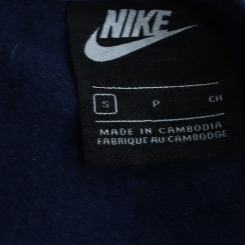 Nike Mens Blue Crew Neck Pullover Sweatshirt S Regular Fit Fleece