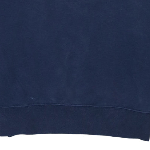 Nike Mens Blue Crew Neck Pullover Sweatshirt S Regular Fit Fleece