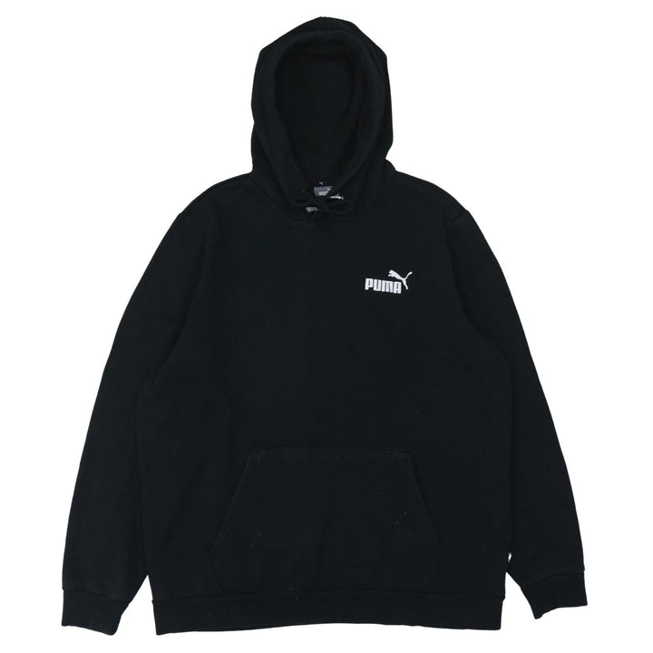 Puma Men’s Black Pullover Hoodie L Fleece Sportswear Logo