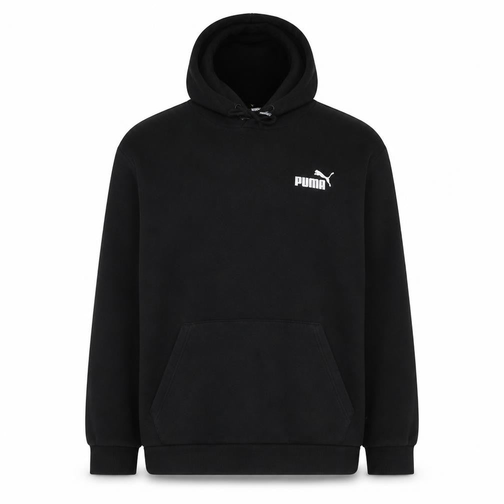 Puma Men’s Black Pullover Hoodie L Fleece Sportswear Logo