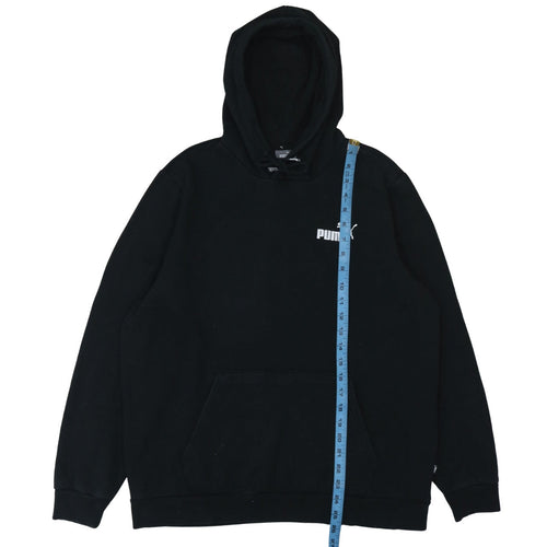Puma Men’s Black Pullover Hoodie L Fleece Sportswear Logo