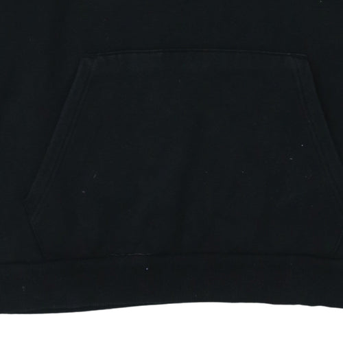 Puma Men’s Black Pullover Hoodie L Fleece Sportswear Logo