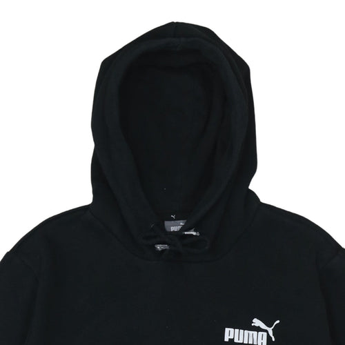 Puma Men’s Black Pullover Hoodie L Fleece Sportswear Logo