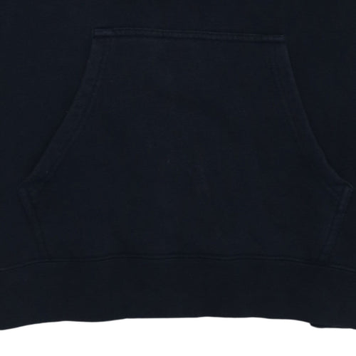 Champion Men’s Black Pullover Hoodie Medium Logo Fleece Sweatshirt